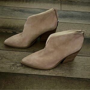 Vince Camuto Taupe Ankle Booties